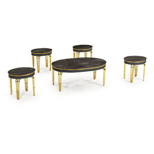 Rosse Modern Wood Metal <b>Nesting</b> Coffee <b>Tables</b> Set From Turkey for Living Room Furniture - Product Image 3