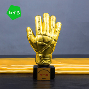 Suministro Directo de Fábrica de Artículos para Fanáticos, Adornos de Resina, Recuerdos, Trofeo de Fútbol de <span class=keywords><strong>Portero</strong></span> Dorado - Product Image 4
