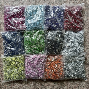 2025 tự làm vòng kim loại prong nút chụp trong màu đen trắng đỏ cam vàng xanh xanh tím hồng-đồng thau kim loại Shank mạ phong cách - Product Image 6