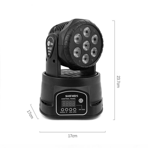 Shehds 4in1 7x12 wát <span class=keywords><strong>LED</strong></span> mini <span class=keywords><strong>LED</strong></span> RGBW rửa ánh sáng <span class=keywords><strong>DMX</strong></span> 512 10/15CH di chuyển đầu chiếu sáng cho Luces DJ <span class=keywords><strong>LED</strong></span> Đèn sân khấu - Product Image 5