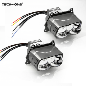 Proiettore Bi-LED TECH-KING 190W Quadrato per <span class=keywords><strong>Fari</strong></span> <span class=keywords><strong>Hella</strong></span> 3R G5 6000K, Kit di Retrofit per Luci Auto con 5 Lenti Iperboloidali - Product Image 4