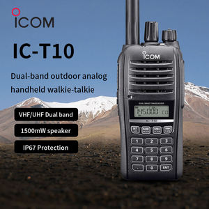 ICOM IC-T10 IPX7 Interphone VHF double fréquence double bande FM longue portée radio bidirectionnelle talkie-walkie - Product Image 2