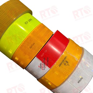 Fita Refletiva de Segurança Grau Diamante Emark DOT para Carros e Caminhões - Adesivo Refletor Retrô de Advertência - Product Image 5