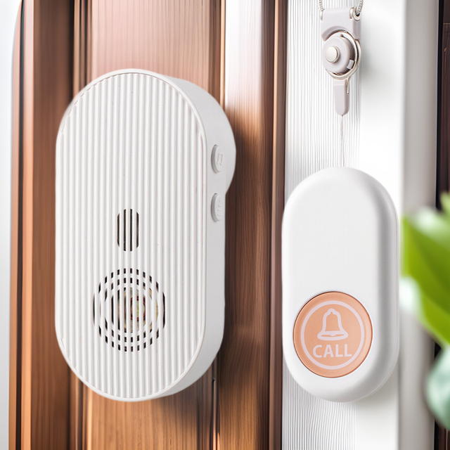 New Doorbell Wireless 433 Home Long-distance Waterproof Rechargeable Lithium Battery One Click Call for Patients Elderly Alarm