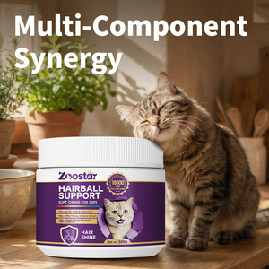 Integratori e Vitamine OEM Personalizzati per Gatti: Soft Chews per il Controllo delle Palline di Pelo con Psillio e Omega-3 - Product Image 2