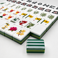 Jeu de Mahjong Américain Thème Golf 160 Tuiles Design Cocktail Joker Boîte Cadeau Luxe en Acrylique Soirée Jeu en Famille Personnalisé