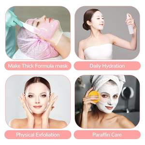 Masker Wajah kasa katun murni ultra-tipis, masker kosmetik Salon kasa kecantikan DIY sangat menyerap air 2023 detik - Product Image 6