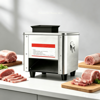 Trancheuse à viande commerciale à économie d'énergie, en acier inoxydable, lame réglable pour charcuterie, fromage, jambon, bacon