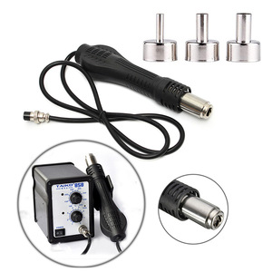 Pistola de aire caliente portátil mini 858 858D con temperatura ajustable para desoldar y reparar teléfonos móviles con 3 boquillas - Product Image 4
