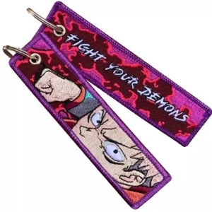 Populaire anime tissé Jet tag porte-clés anime broderie porte-clés Feric porte-clés étiquette - Product Image 1