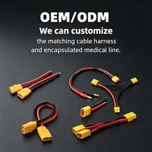 MR60อะแดปเตอร์ขั้วต่อแบตเตอรี่3-PIN ตัวผู้500V DC 30A ทองเหลืองชุบทองปลอกหุ้ม V-0ไนลอน <span class=keywords><strong>UL94</strong></span> - Product Image 3