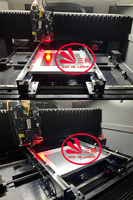 Máquina de corte por láser de plantilla SMT de alta venta de 200W utilizada para impresora PCB máquina de corte por láser de malla para cortador láser de hoja de Metal