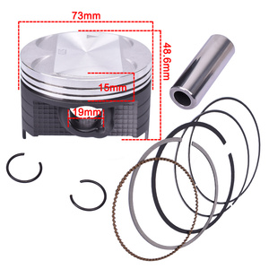 Hợp kim nhôm STD 73mm ~ 74mm <span class=keywords><strong>Pin</strong></span> 19mm 250cc xe máy <span class=keywords><strong>piston</strong></span> và <span class=keywords><strong>Piston</strong></span> Ring Kit cho Suzuki dr250 - Product Image 1