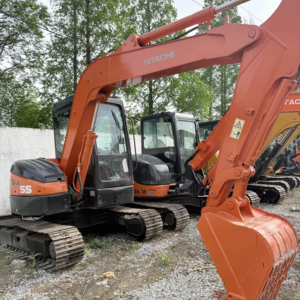Excavatrice d'occasion 100% prête à l'emploi HITACHI ZX55 5 tonnes, pelle hydraulique sur chenilles d'occasion ZX35U ZX70, haute qualité, origine Japon - Product Image 1