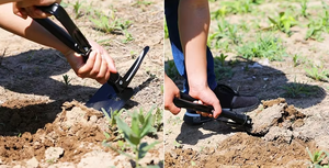 Pala de acero al manganeso de estilo multifuncional para exteriores, herramienta de excavación portátil plegable montada en el coche para suelo de Camping - Product Image 6