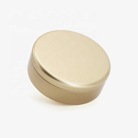 Biscuits au thé avec logo personnalisé Bonbons en métal sucré Bocaux cadeaux Boîte ronde plate de qualité alimentaire Emballage en boîte en fer blanc