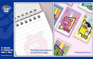 Quaderno a spirale Strange US Monster B7 con foglietti adesivi, copertina morbida in PP, blocco memo tascabile a spirale |   Reclutamento Agenti Esclusivi Globali - Product Image 4