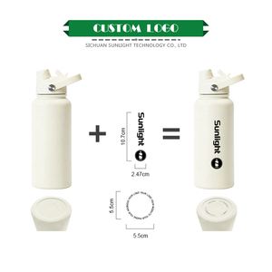 <span class=keywords><strong>Borraccia</strong></span> Ecologica Termica da 1000ml in Metallo <span class=keywords><strong>con</strong></span> Logo Personalizzato, Bottiglia d'Acqua in Acciaio Inossidabile <span class=keywords><strong>con</strong></span> <span class=keywords><strong>Cannuccia</strong></span> - Product Image 5