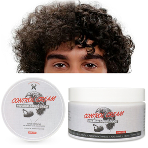 Ihr Logo oder Private Label Shine Soft Anti-Frizz Sulfatfreie Männer-Haarpflege Wellenverstärkende Lotion Lockencreme für Welliges Haar - Product Image 1