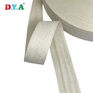 Farbiges faltband über Band doppelte Herringbone-Baumwollband für Taschen und Kleidungsstücke anpassen