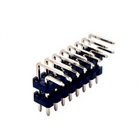 Connecteur mâle Soulin en laiton, pas de 2,54 mm, double rangée 2*8, type vertical SMD, hauteur 2,0H pour cartes PCB
