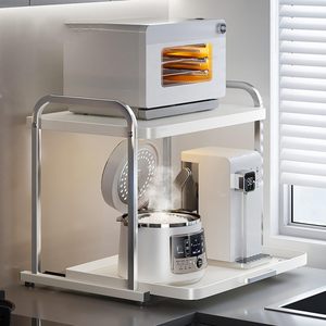 Estante Metálico Extraíble para Horno de Microondas, Estante para Arrocera de Cocina, Estante Multifuncional para Electrodomésticos de Encimera - Product Image 4