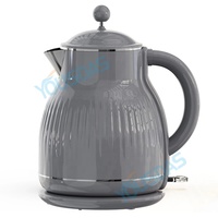 Bouilloire électrique à double paroi de 2,0 litres avec logo personnalisable, nouvelle conception, plusieurs options de couleurs, contrôleur FADA, usage domestique