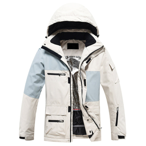 Veste de ski imperméable et coupe-vent – Veste de snowboard d'extérieur avec capuche, manteau thermique d'hiver - Product Image 4
