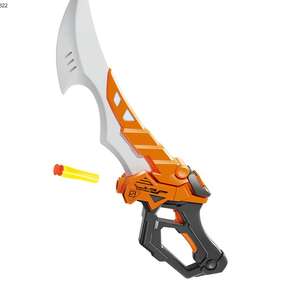 Cartoon Soft Bullet Gun 2 in 1 a forma di coltello gioco di tiro giocattolo ad alta potenza Soft Gun - Product Image 1