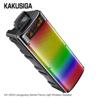 KAKUSIGA Enceinte professionnelle Enceinte de fête avec micro Télécommande Enceinte portable sans fil BT Bass Facti Portable