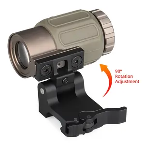 3X magnifying scope with flip-to-side bracket for easy use of red dot sights scope sight HK1-0410