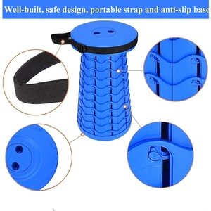 Portable Telescopic Folding Camping <b>Stool</b> <b>Garden</b> <b>Stool</b>, Suitable for Adult Outdoor Fishing, Hiking, Gardening, Travel, Barbecue - Product Image 2