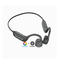 Casque Sportif à Conduction Osseuse Ultra Léger avec IA et Bluetooth pour Appels Vocaux, Intégrant ChatGPT