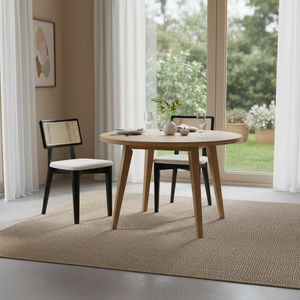 Premium Quality Durable Compact Wooden <b>Chair</b> with <b>Cane</b>-Back and Upholstered Seat for Dining, Hotels, and Outdoor Use - Product Image 3