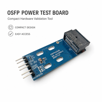 Module émetteur-récepteur optique de qualité opérateur de télécommunications avec diagnostic à l'activation et carte de test de puissance OSFP I2C 3.3V DC 2A