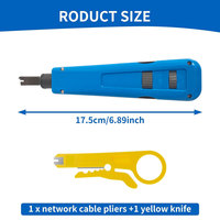 Outil de poinçonnage manuel RJ45 en acier au carbone, type 110, pour câbles réseau et connecteurs Keystone