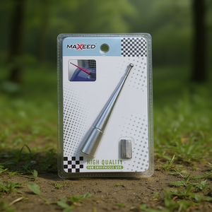 Antenne de voiture Maxeed M0001, métal argenté de haute qualité, 50 ohms, 86-108 MHz, Chine, pour véhicules - Product Image 3