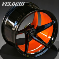 Jantes forgées monobloc en fibre de carbone à 5 branches, concaves profondes personnalisées VLC, 18-22 pouces, 5x120 5x130, pour Chevrolet Corvette C8