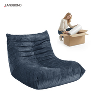 Canapé monoplace moderne en tissu, gain de place, emballé sous vide, modulaire sans cadre en mousse, pour salon et appartement