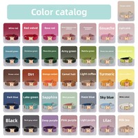 Colliers de luxe en velours pour chiens et chats, avec boucle dorée et gravure laser, pour petits et moyens animaux – Vente en gros transfrontalière directe usine