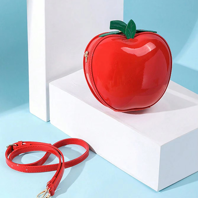 New spring and summer one-shoulder crossbody bag creative shape apple bag