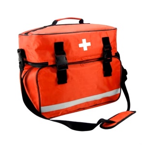 Muestra Gratuita de Bolsa de Transporte para Primeros Auxilios de Trauma EMT, Bolsas Profesionales Vacías Rojas para Socorristas/Compactas/Resistentes, Kit Médico de Emergencia - Product Image 5