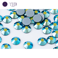 YHB batu kristal seni kuku berlian imitasi memperbaiki panas berlian buatan untuk kuku grosir