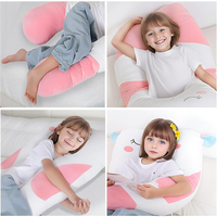 Oreillers longs en peluche en forme de U personnalisés de 47x23 pouces, oreiller géant en peluche licorne pour dormir, cadeau pour garçons et filles