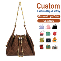 Sac fourre-tout spacieux en cuir PU marron à rayures et lettres, style vintage, avec fermeture à lacets, bandoulière unique, antivol, pour femme, idéal hiver