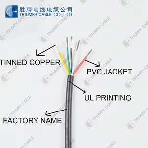 Cable And Wire Professional Certificate 2464 Pvc Jacket Colorful Core Wire 2/3/4/5/6/7/8/9/10 Cores VW-1 Cable Wire For Electronic Instrument