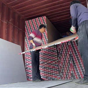 Plaque de plâtre en gypse de qualité supérieure, design européen, avec surface en papier, épaisseur 12,5 mm, pour usage extérieur et extérieur - Product Image 5