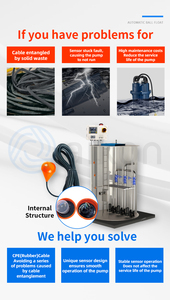 Dễ dàng nước thải bơm mực nước điều khiển cảm biến với Trung Quốc <span class=keywords><strong>Float</strong></span> chuyển bơm nước cao su Cáp cảm biến mức chất lỏng - Product Image 5