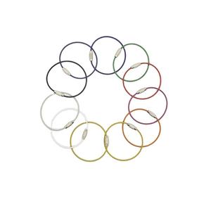 Llavero de Cable de Acero Inoxidable con Cierre de Rosca y Colores Personalizados - Product Image 2