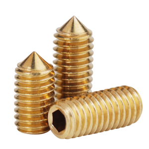 M3 M4 M5 M6 Brass Hex Socket Cone Point Set <strong>Screw</strong> Spindle <strong>Door</strong> <strong>Handle</strong> Grub <strong>Screw</strong> - Product Image 3